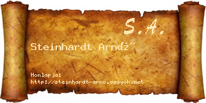 Steinhardt Arnó névjegykártya